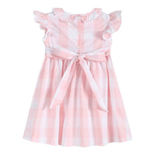 Load image into Gallery viewer, Large Pink Check Butterfly Garden Smocked Dress: 3-6M