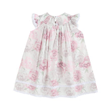 Load image into Gallery viewer, Rose Floral Print Bishop Dress: 3-6M