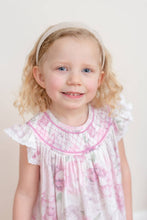 Load image into Gallery viewer, Rose Floral Print Bishop Dress: 3-6M