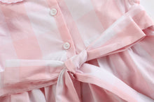 Load image into Gallery viewer, Large Pink Check Butterfly Garden Smocked Dress: 3-6M