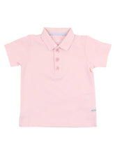 Load image into Gallery viewer, Boys Pink Pique Short Sleeve Polo Shirt: Pink / 2T
