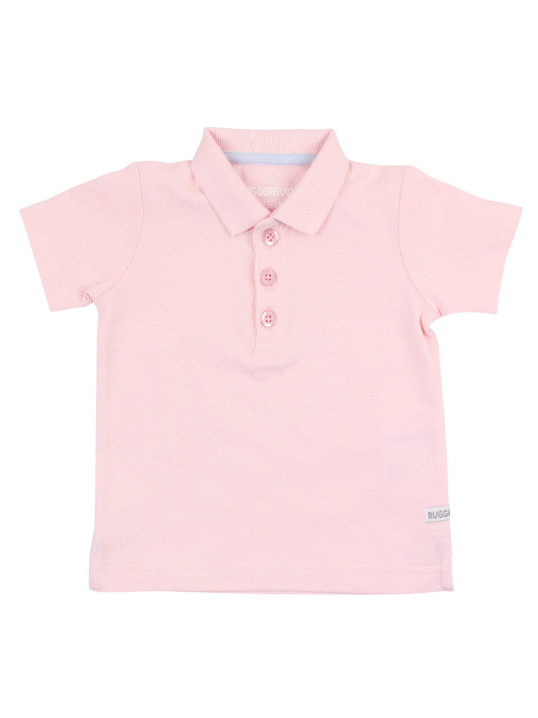 Boys Pink Pique Short Sleeve Polo Shirt: Pink / 2T
