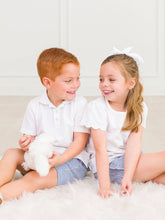 Load image into Gallery viewer, Boys Classic Blue Seersucker Pull-on Shorts: Blue / 2T
