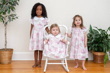 Load image into Gallery viewer, Rose Floral Print Bishop Dress: 3-6M
