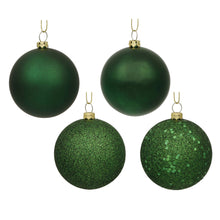 Load image into Gallery viewer, Vickerman 2.4&quot; Emerald Green 4 Finish Orn Asst 60/: Emerald / Plastic / 2.4&quot;
