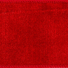 Load image into Gallery viewer, Vickerman 2.5&quot; x 10 Yards Red Velvet Ribbon: Red / Polyester 90% Spandex 10%, wire, Top: we / 2.5&quot; x 10 yd
